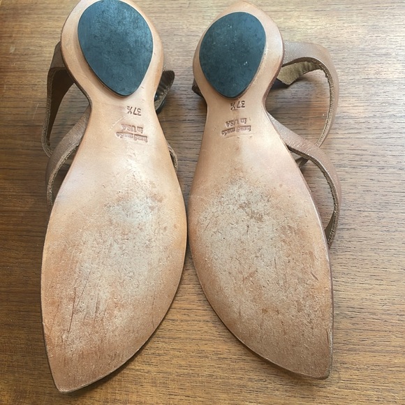 Cydwoq Sandals 37.5 Made in USA All Leather top leather has a hint of glitter - Picture 7 of 13